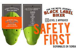 Protecciones Rodilla Black Label Biker Certificadas Ce2